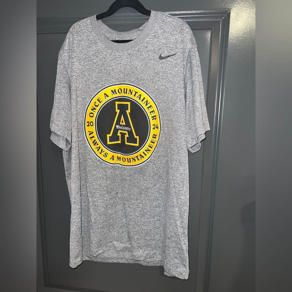 Nike Gray T-Shirt with Appalachian State Design